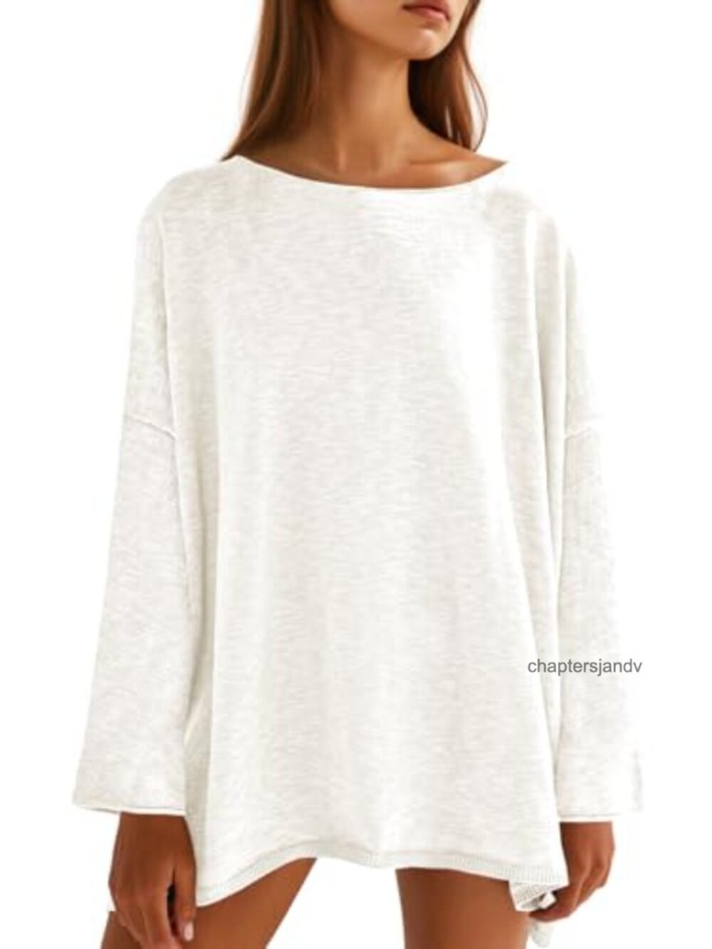 Women's Oversized Long Sleeve Knit Tunic Sweater Lightweight Pullover